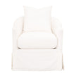 Essentials For Living Faye Slipcover Swivel Club Chair
