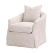 Essentials For Living Faye Slipcover Swivel Club Chair