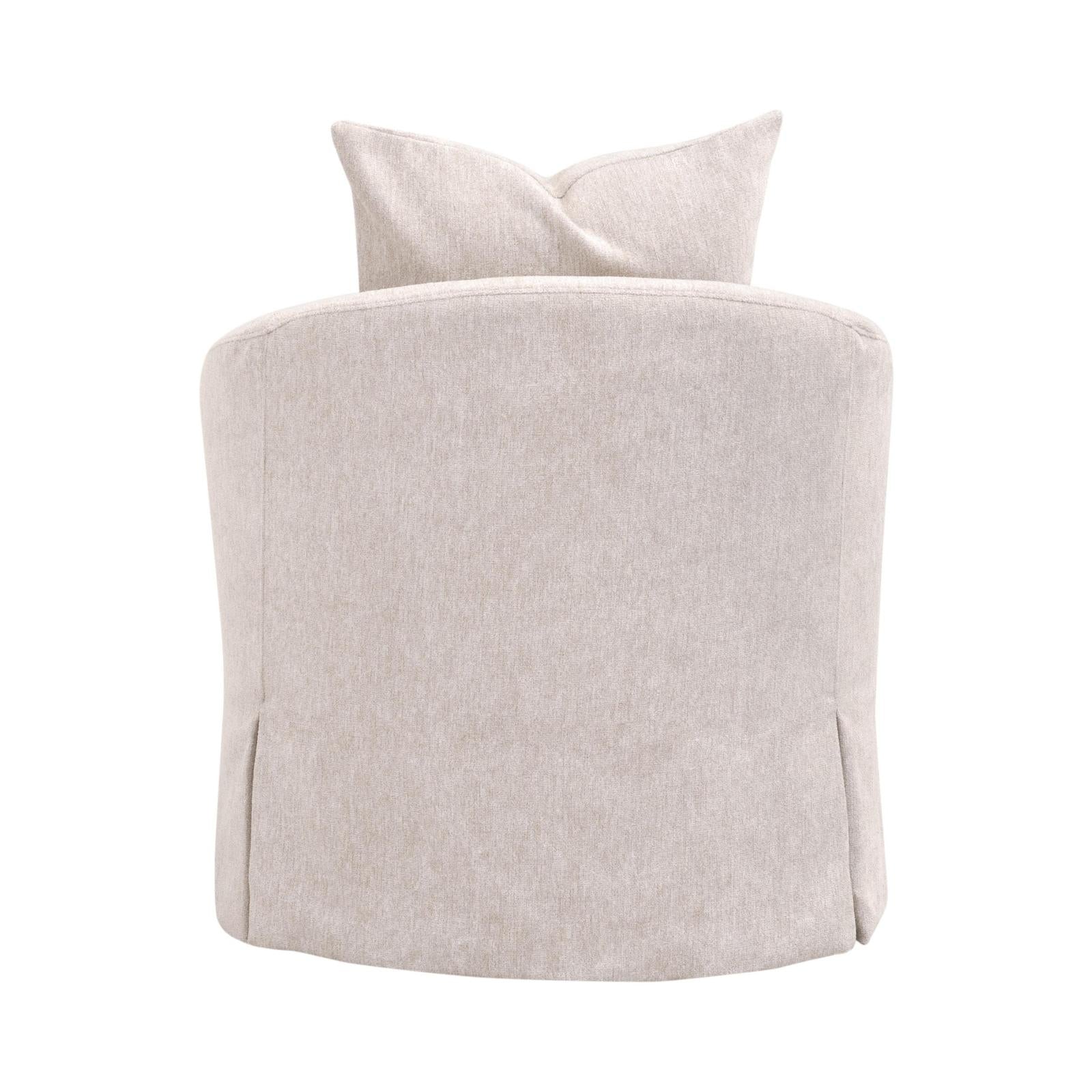 Essentials For Living Faye Slipcover Swivel Club Chair