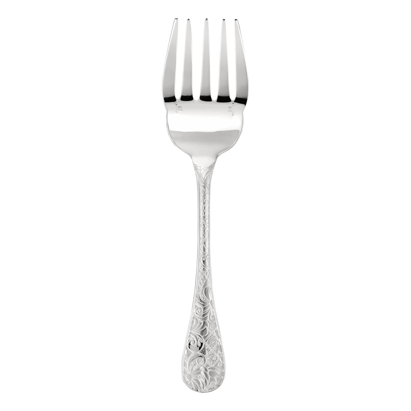 Christofle Jardin d'Eden Silver Plated Fish Serving Fork