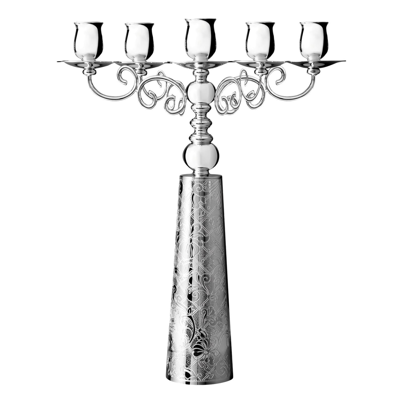 Christofle Jardin d'Eden Silver Plated Candelabra