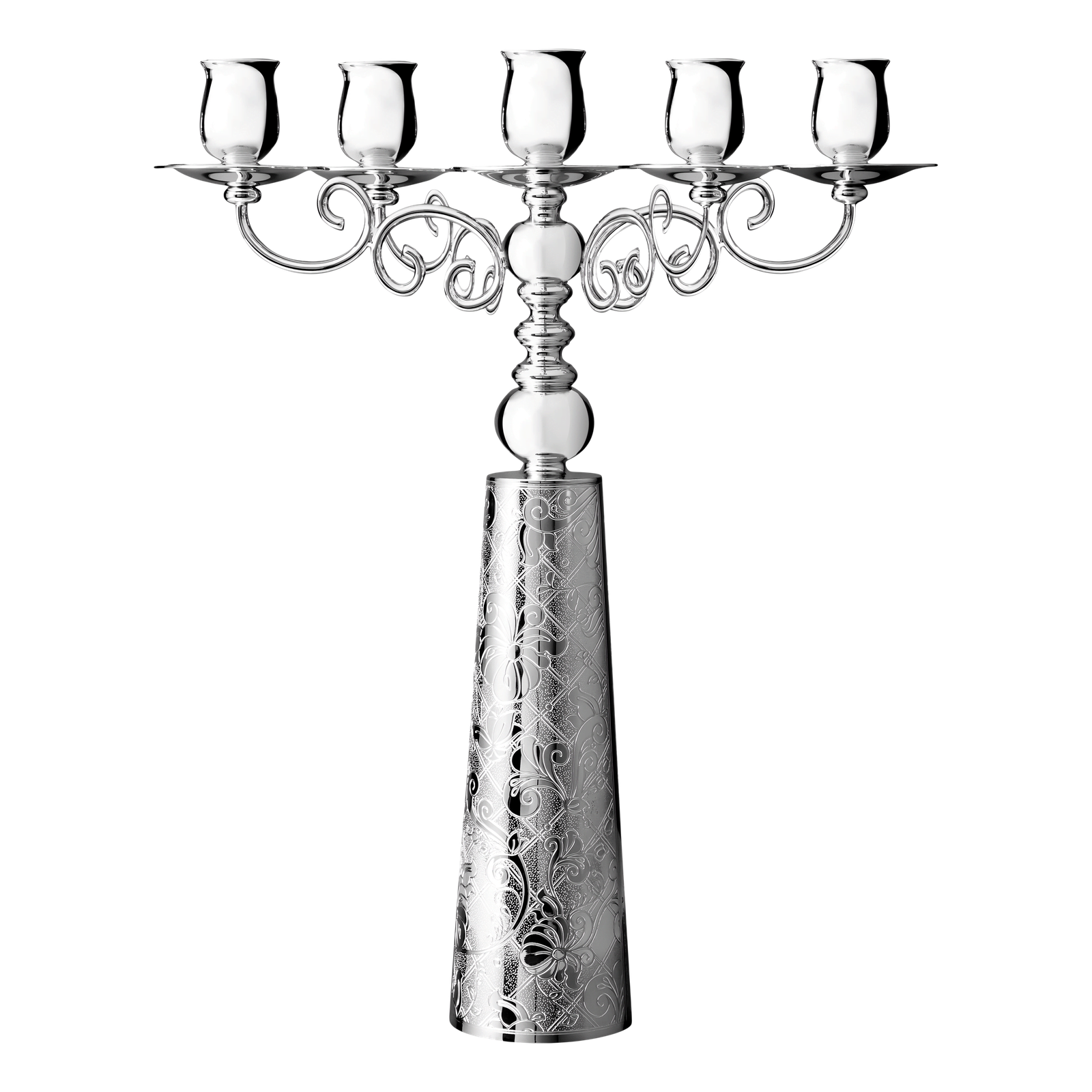 Christofle Jardin d'Eden Silver Plated Candelabra
