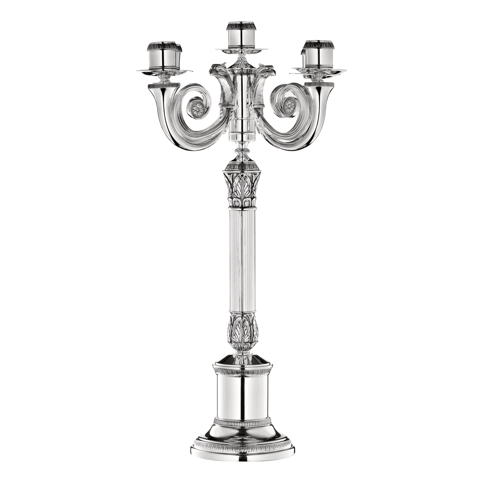 Christofle Malmaison Silver Plated Candelabra