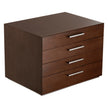 Christofle Essentiel Wood Chest 4 Drawers 145 Pieces
