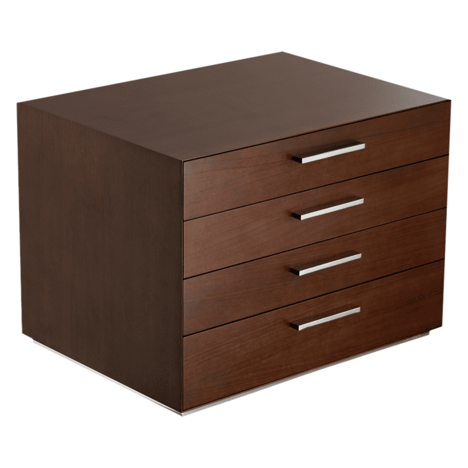 Christofle Essentiel Wood Chest 4 Drawers 145 Pieces