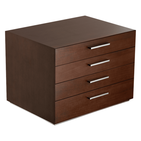 Christofle Essentiel Wood Chest 4 Drawers 145 Pieces