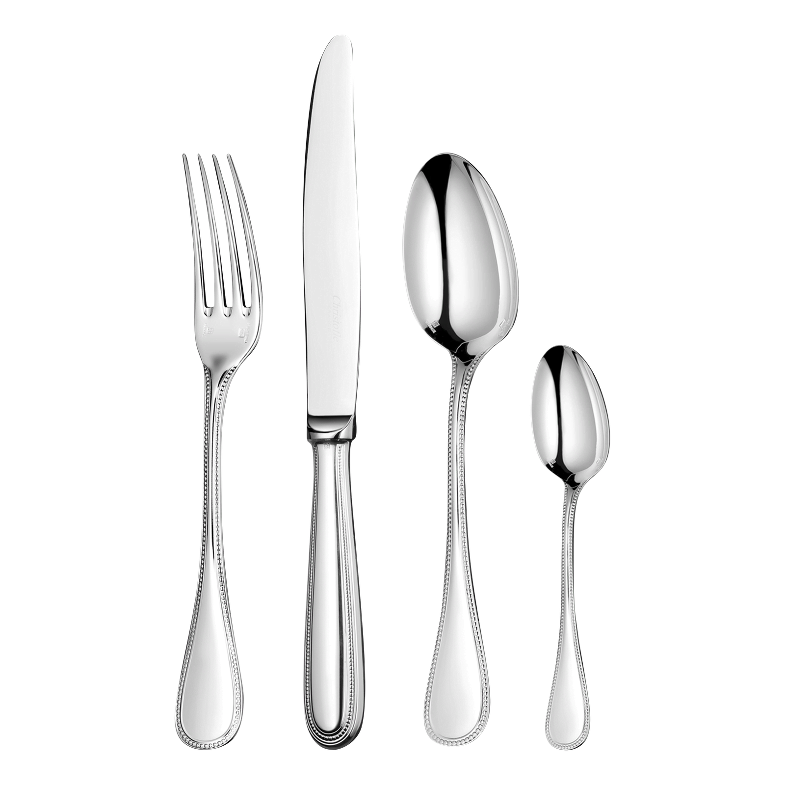 Christofle Perles Stainless Steel Cutlery Set