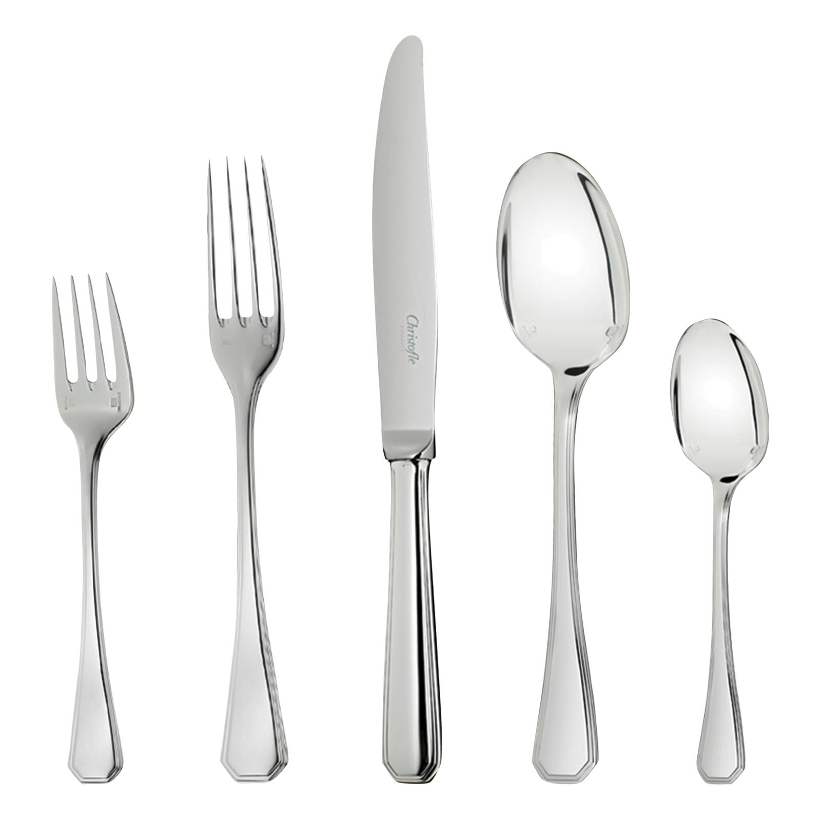 Christofle America Silver Plated Cutlery Set