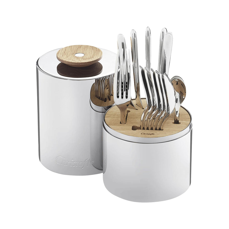 Christofle Essentiel 24-Piece Flatware Set With Storage Capsule