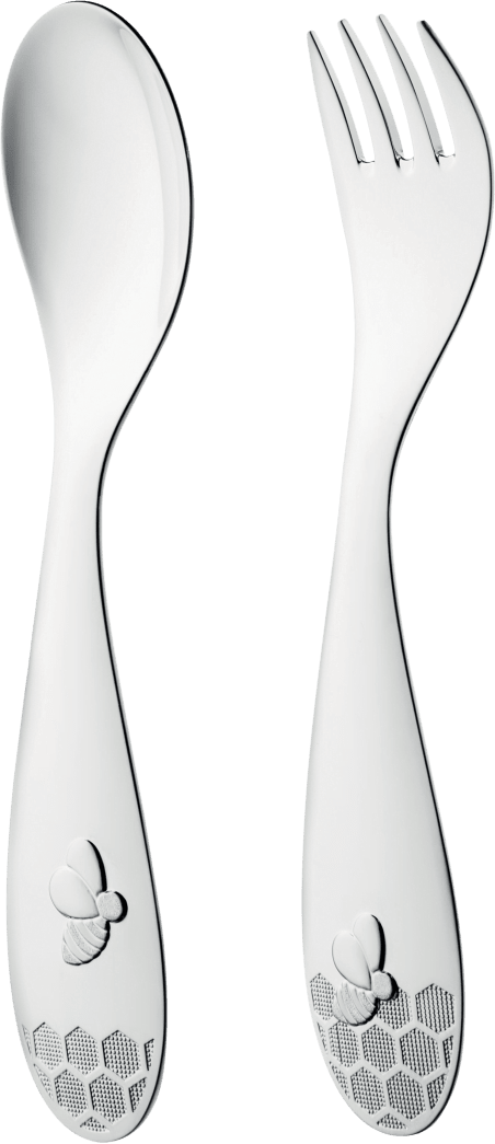 Christofle Beebee Silver-Plated Two-Piece Baby Flatware Set
