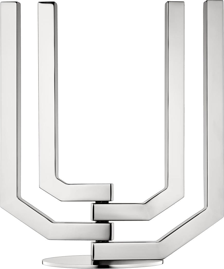 Christofle Arborescence Stainless Steel Candelabra