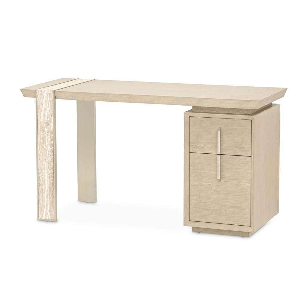 Michael Amini Lotus Bay Vanity Desk - Sand
