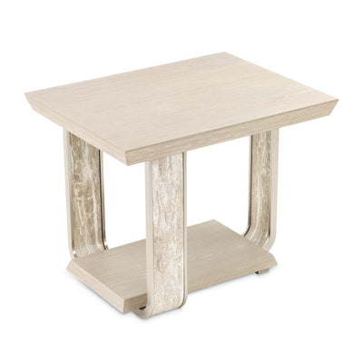 Michael Amini Lotus Bay End Table - Sand