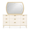 Michael Amini La Terrazza Dresser with Mirror - Creamy Pearl