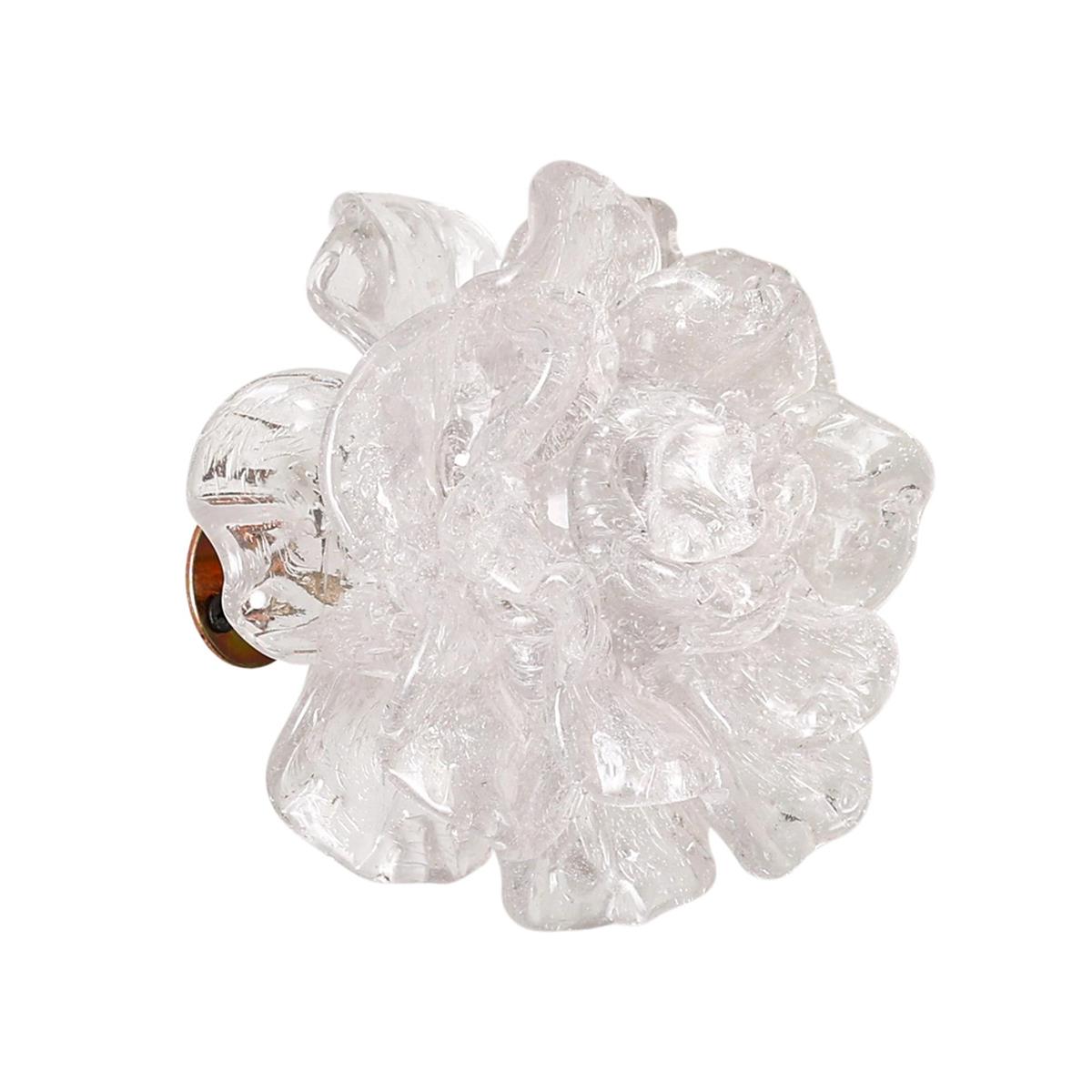 John Richard Clear Glass Flower Wall Art