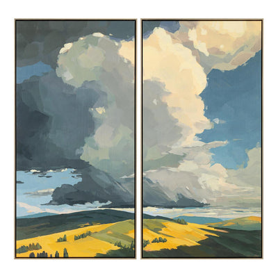 John Richard Sarah Thomas' Tuscany in Gold No. 1-2 Diptych