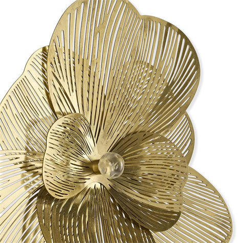 John Richard Golden Camellia Wall Art, Set of 3