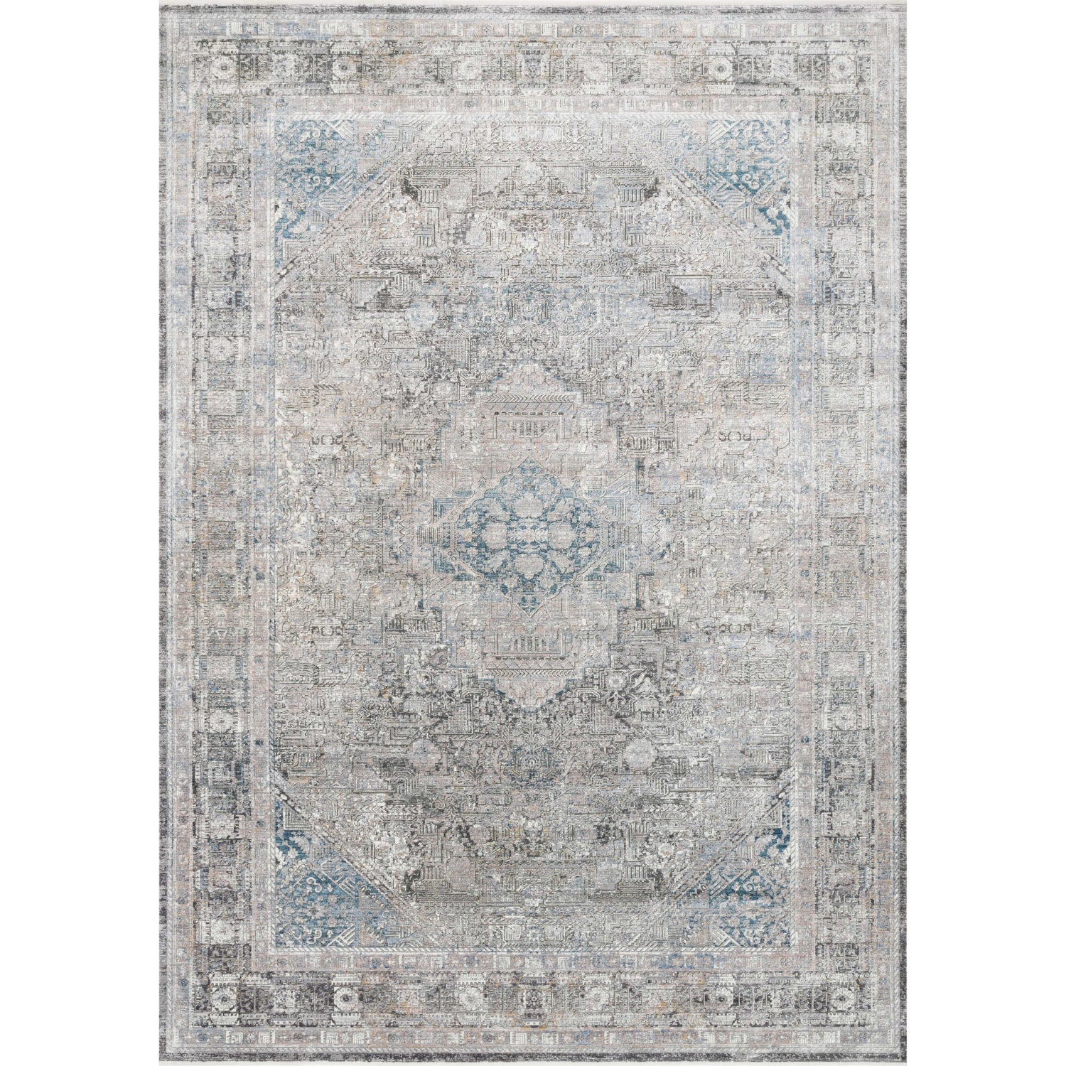 Loloi II Gemma GEM-05 Silver / Blue Rug