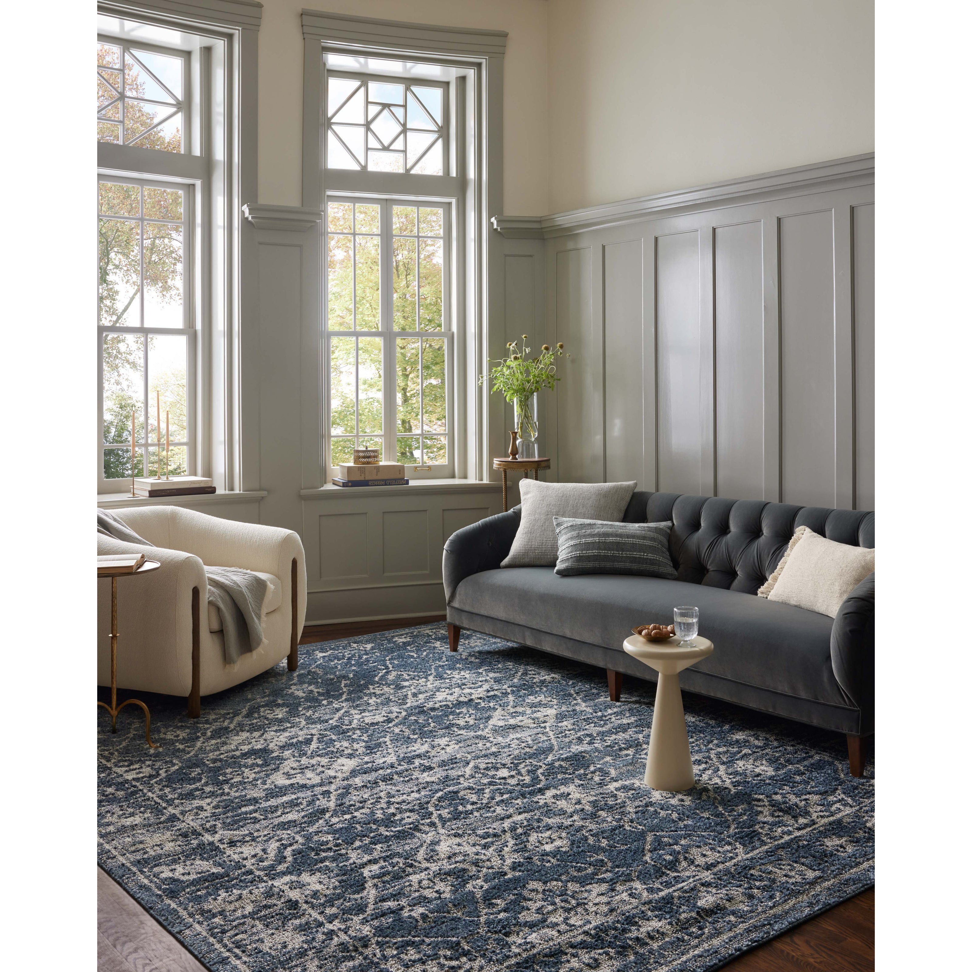Magnolia Home Gigi GIG-02 Rug Navy / Stone