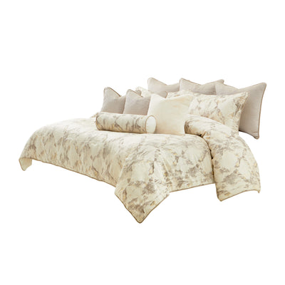 Michael Amini Glennridge Comforter Set - Frost