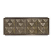 Universal Modern Sable & Desert Origami Credenza