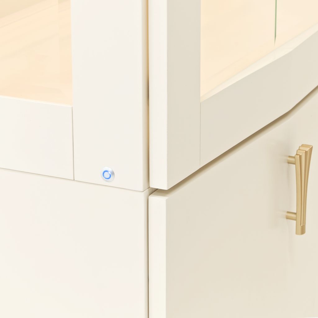 Michael Amini Fantosini Display Cabinet - Creamy Pearl