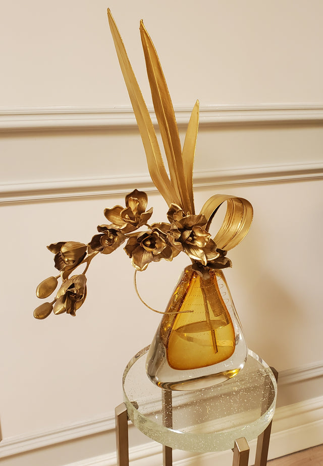 John Richard Gold Botanical / Vase Display Floor Sample