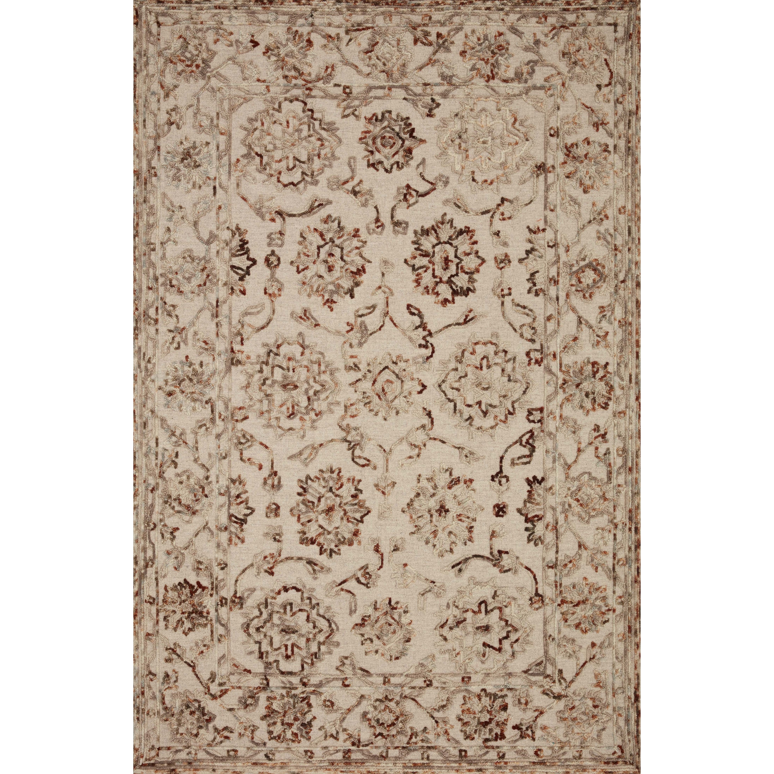 Loloi II Halle HAE-03 Taupe / Rust Rug