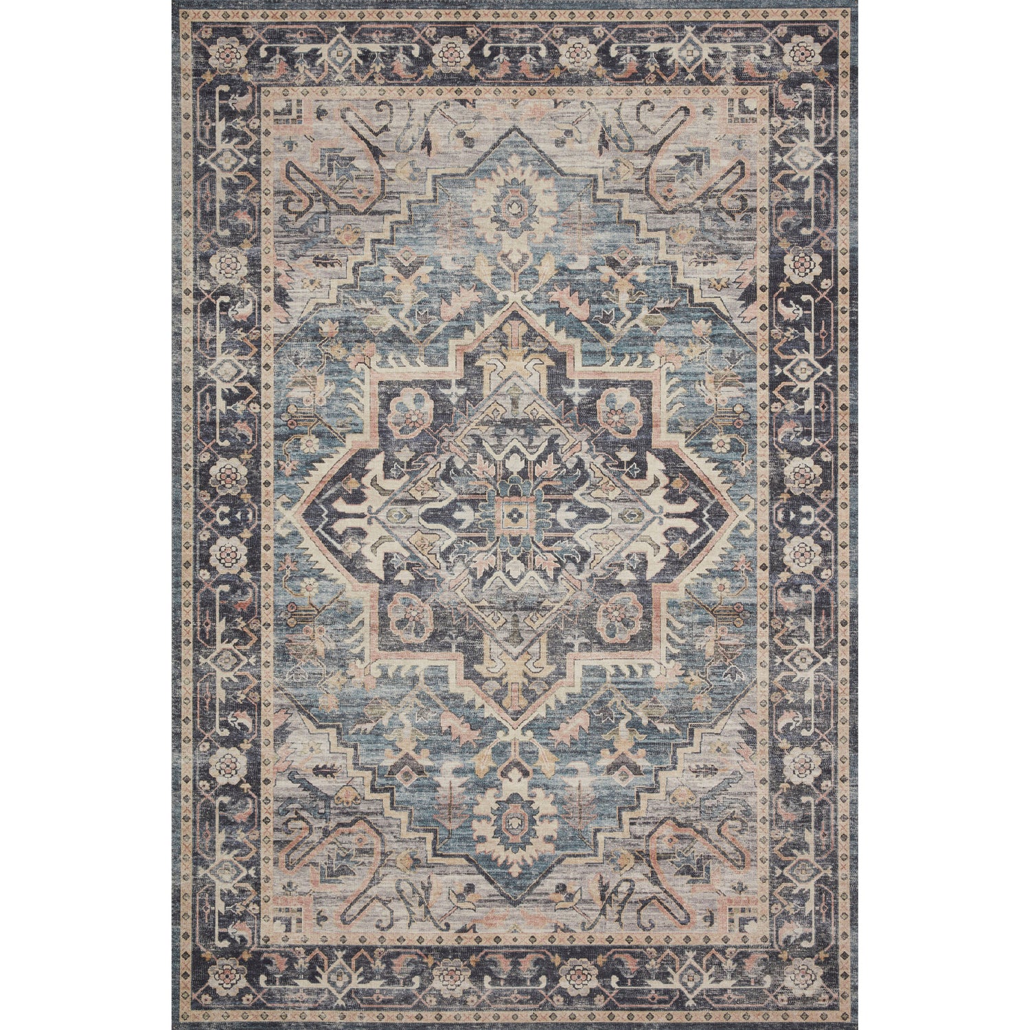 Loloi II Hathaway HTH-01 Navy / Multi Rug