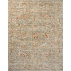 Loloi Heritage HER-06 Aqua / Terracotta Rug