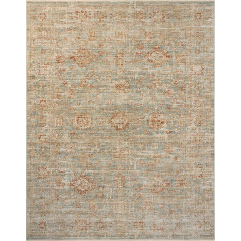 Loloi Heritage HER-06 Aqua / Terracotta Rug