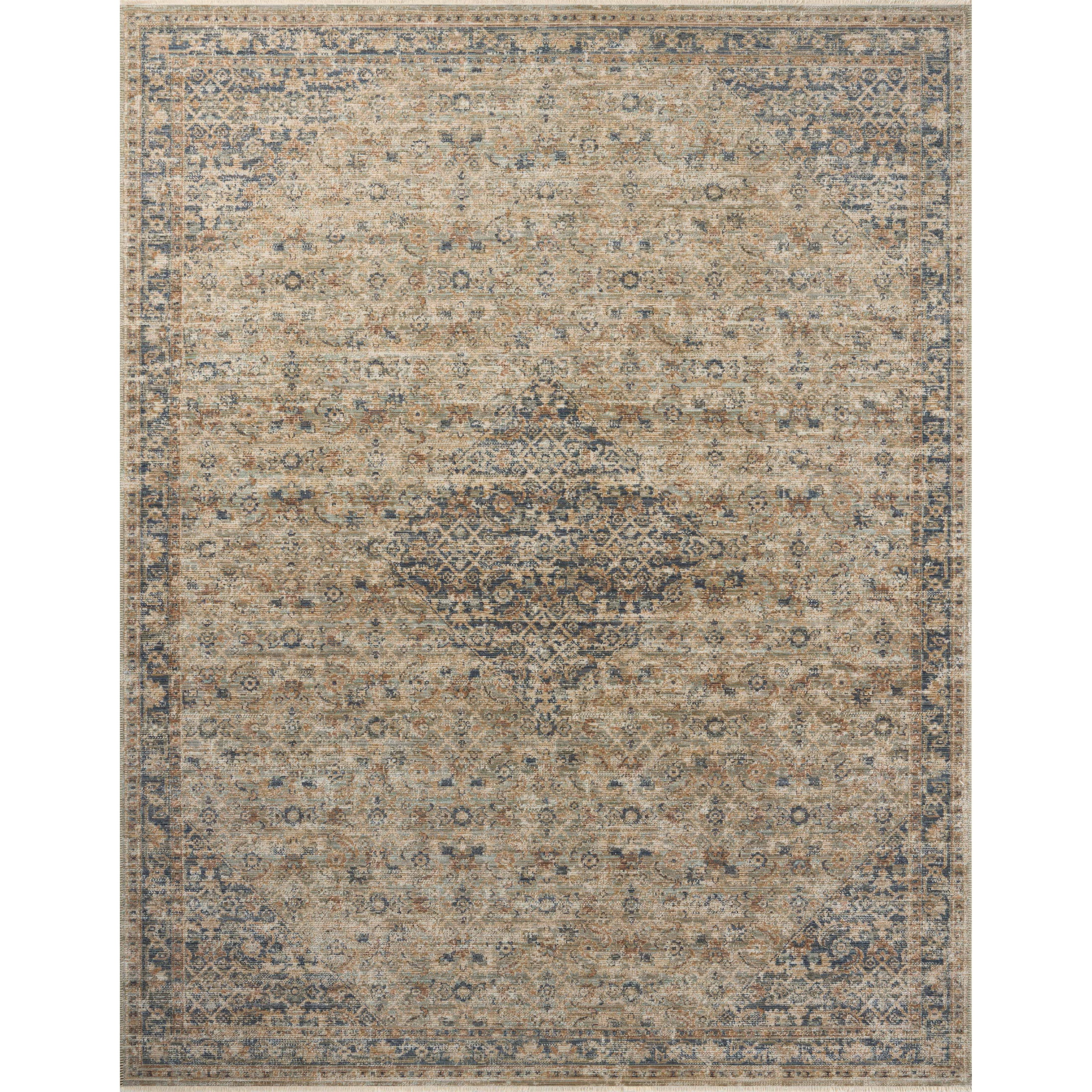 Loloi Heritage HER-08 Sage / Navy Rug