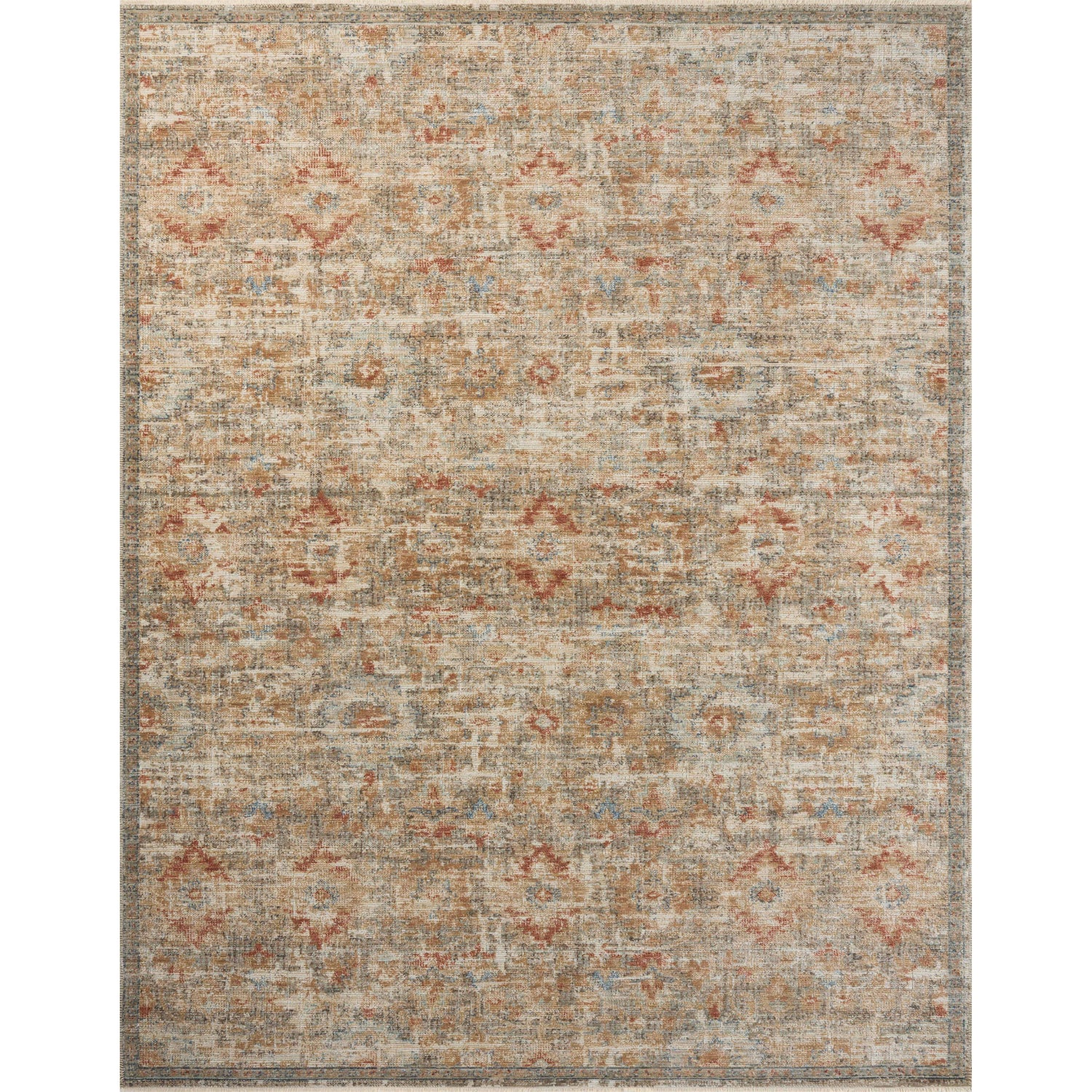 Loloi Heritage HER-10 Grey / Sunset Rug