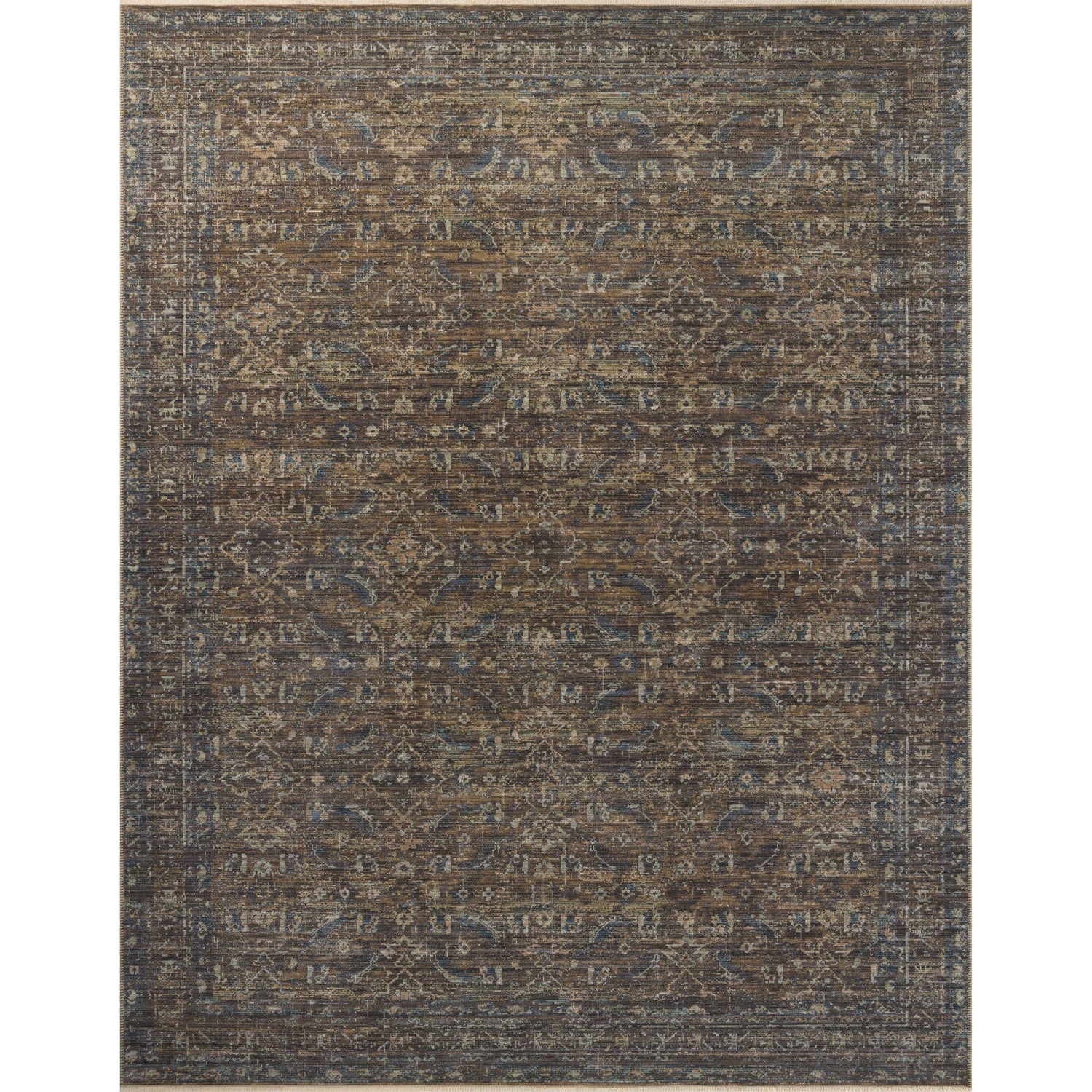 Loloi Heritage HER-14 Lagoon / Tobacco Rug