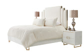Michael Amini Harlow 4-Piece Comforter Set - Ivory