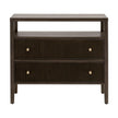 Essentials For Living Highland Open Shelf 2-Drawer Nightstand