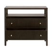 Essentials For Living Highland Open Shelf 2-Drawer Nightstand