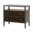 Essentials For Living Highland Open Shelf 2-Drawer Nightstand