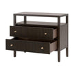 Essentials For Living Highland Open Shelf 2-Drawer Nightstand