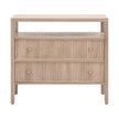 Essentials For Living Highland Open Shelf 2-Drawer Nightstand