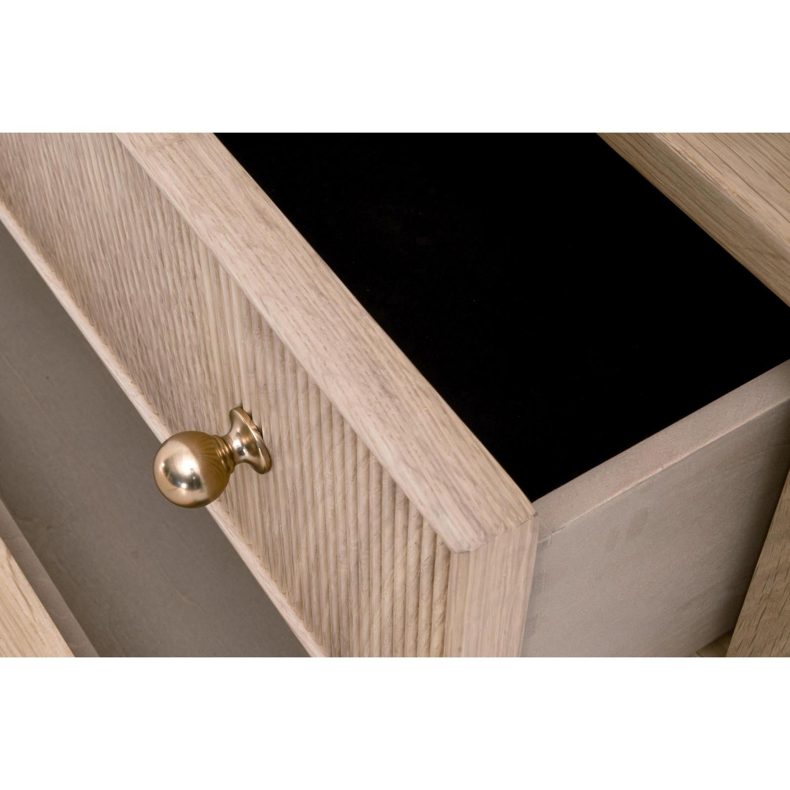 Essentials For Living Highland Open Shelf 2-Drawer Nightstand