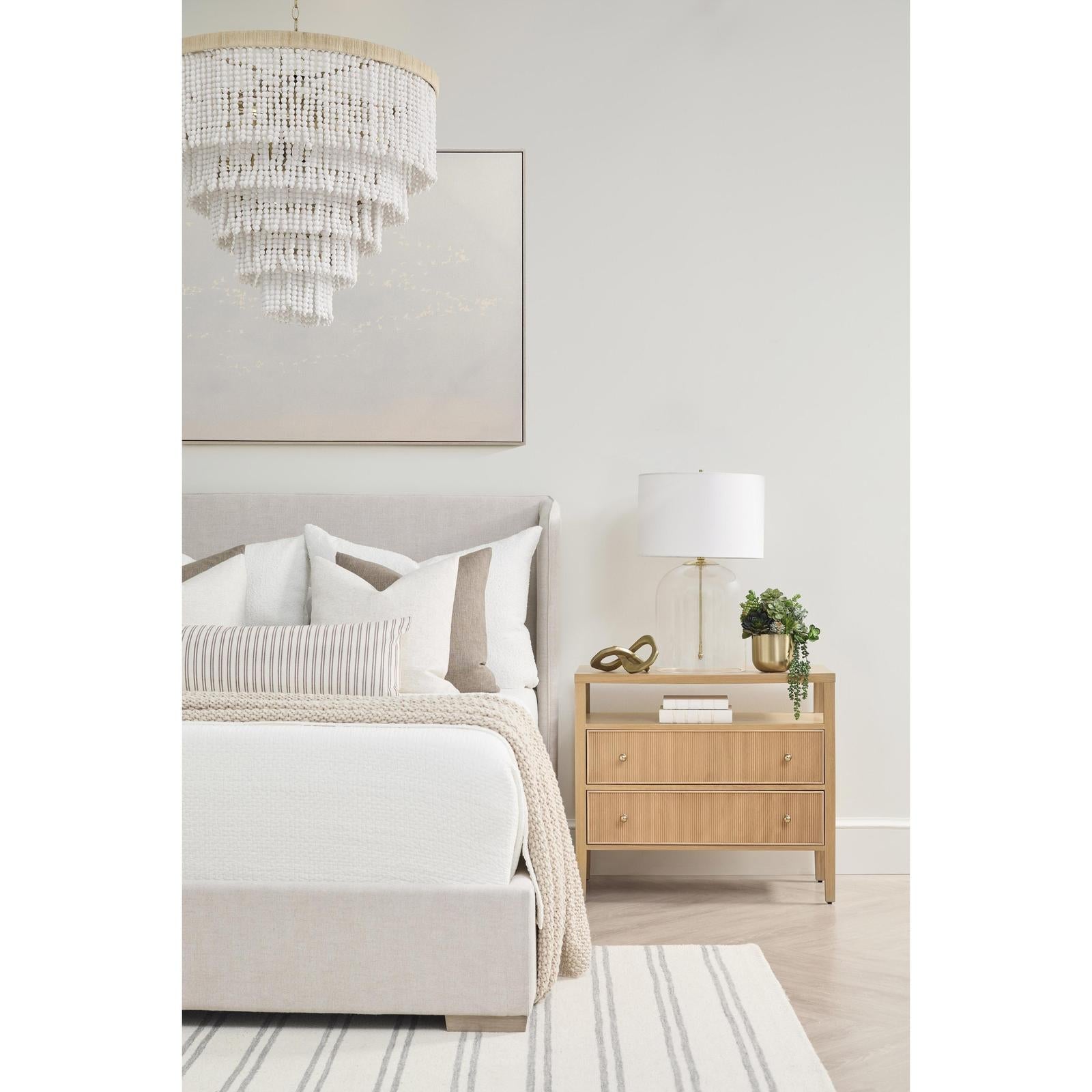 Essentials For Living Highland Open Shelf 2-Drawer Nightstand