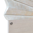 Michael Amini Fantosini King Fan Bed - Silver Leaf