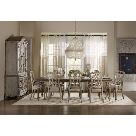 Hooker Furniture Chatelet Rectangle Leg Dining Table with Two 18'' Leaves