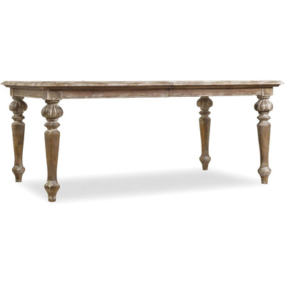 Hooker Furniture Chatelet Rectangle Leg Dining Table with Two 18'' Leaves