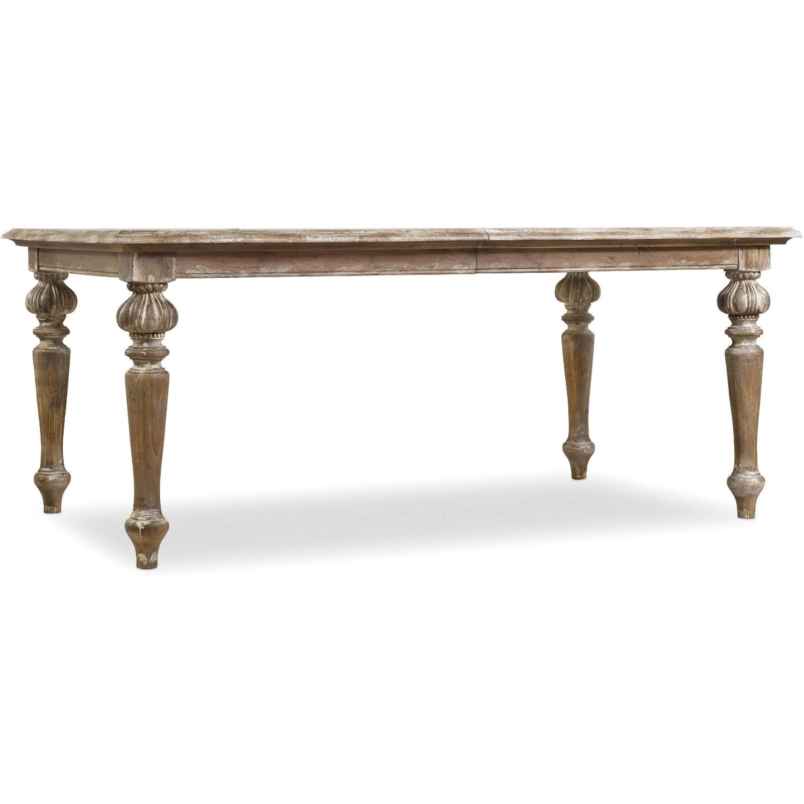 Hooker Furniture Chatelet Rectangle Leg Dining Table with Two 18'' Leaves