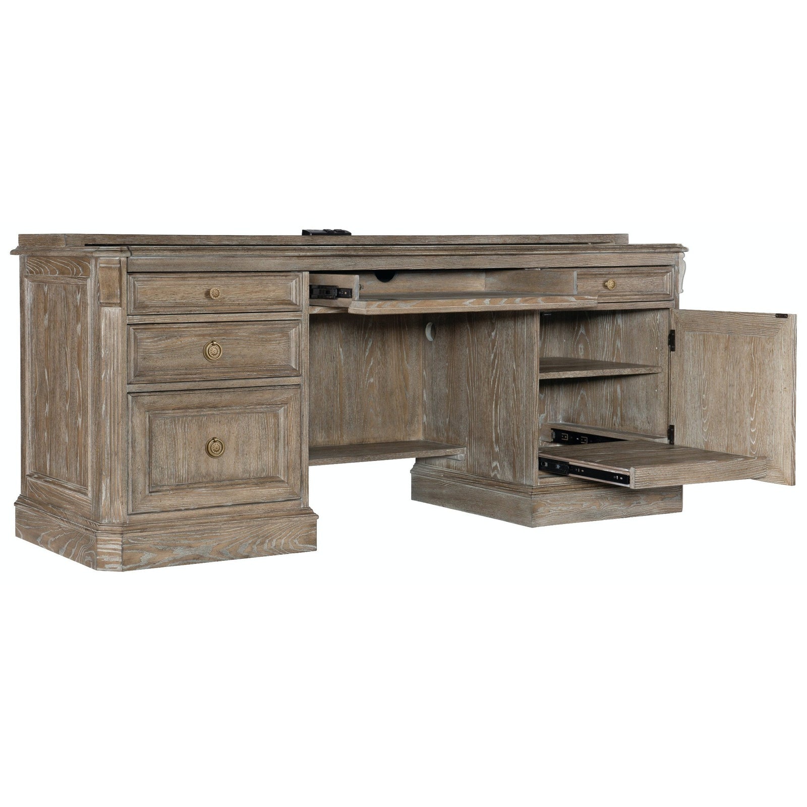Hooker Furniture Sutter Computer Credenza and Hutch
