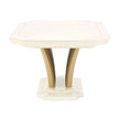 Michael Amini Fantosini Pedestal Dining Table - Creamy Pearl