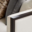 Michael Amini Belmont Place Sofa - Cream/Espresso