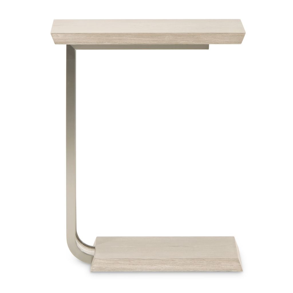 Michael Amini Lotus Bay C-Shaped Accent Table - Sand